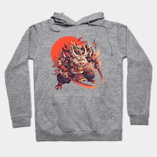 samurai boar Hoodie